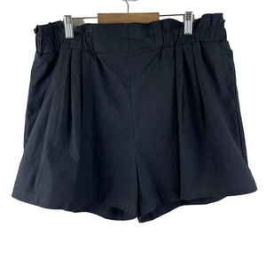NEW KANCY KOLE Womens Casual‎ Shorts Size 2XL Elastic Waist Comfy Pull on Black